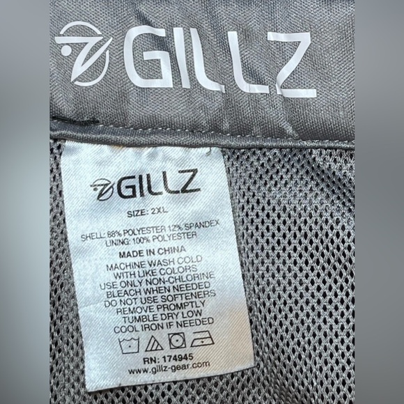 Gillz Shorts Mens 2XL 36x8.5 Black Cargo Performance Fishing Outdoor Hiking - Picture 6 of 7